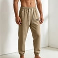 thumbnail image 3 of Lutiedan Mens Joggers Pants Quick Dry Athletic Workout Running Track Gym Pants High Waist Drawstring Sports Pants with Pocket, 3 of 6