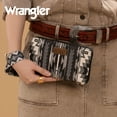 thumbnail image 7 of Wrangler Wallet Wristlet Aztec Clutch Long Purse Boho Credit Card Holder Wallet, Black, 7 of 7