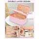 thumbnail image 3 of Bolsa de maquillaje Relavel Cute Portable Rosa con soporte para brochas, 3 of 8