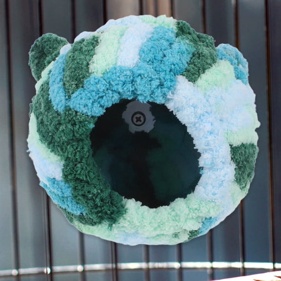 LOLIPPYY Parrot Cozy Snuggle Hut with Soft Coral Fleece Warm Bird Nest Bed for Cage Hanging, Easy to Clean