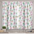 thumbnail image 2 of Ambesonne Cactus Valance & Curtain, Sleeping Foliage Birds, 55"x24", Multicolor, 2 of 6