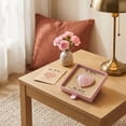 thumbnail image 4 of Pink Heart Shaped Greeting Cards Set for Mother's Day Graduation Gifts Romantic Love Messages for Mom Wife Girlfriend Family Friends Valentine's Birthday Celebration 1PCS Craft Paper Cards, 4 of 6