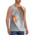 thumbnail image 2 of Fotbe Koi Fish Water Men's Camiseta sin Mangas Estampada para Hombres, Playera Casual para Gimnasio, Entrenamiento, Playa-Large, 2 of 7