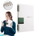 thumbnail image 2 of 5-Ring Loose-Leaf Notebook, A5/B5 Refillable Detachable Ring Binder Notebook, Premium Thick Lined Paper Notebook, Lightweight Notebook for Work, Office Notes, Daily Planning, Organization, 2 of 7