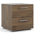 thumbnail image 2 of Home Square 2 Drawer Nightstand in Walnut, Set of 2, 2 of 10
