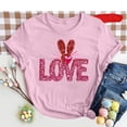 thumbnail image 2 of Lmnyox T-Shirt Imprimé pour Femmes Manches Courtes Été Décontracté T-Shirts Col Rond Ample Chandail Mode 2025, 2 of 3