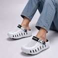 thumbnail image 2 of Unisex Clogs with Arch Support Lightweight Garden Shoes for Women and Men Breathable Non Slip Wide Width Summer Walking Mules White Size 8, 2 of 5