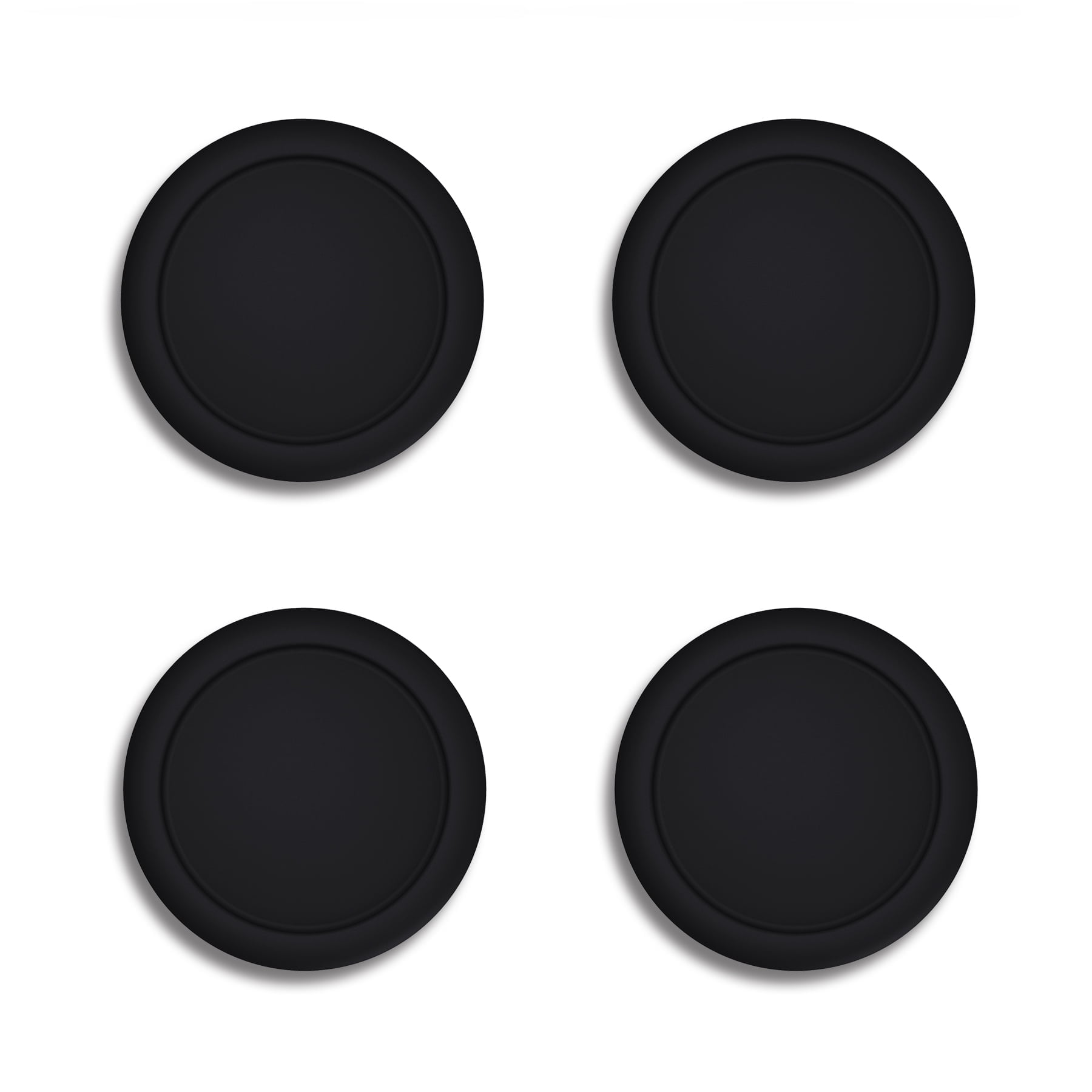 PlayVital Joystick Caps for Nintendo Switch, Thumbstick Caps for Switch Lite, Silicone Analog Cover for Switch OLED Joycon Thumb Grip Caps for Switch & Switch Lite & Switch OLED - Black