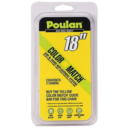 Poulan 18" 2-pack Chainsaw Chain