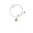thumbnail image 2 of Delight Jewelry Goldtone Small I Love You to the Moon - Goldtone Leaf Delicate Bracelet, 6.25+1.75", 2 of 4