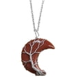 thumbnail image 2 of Collar Creciente Árbol de la Yinane Collar Piedra Luna, 2 of 5