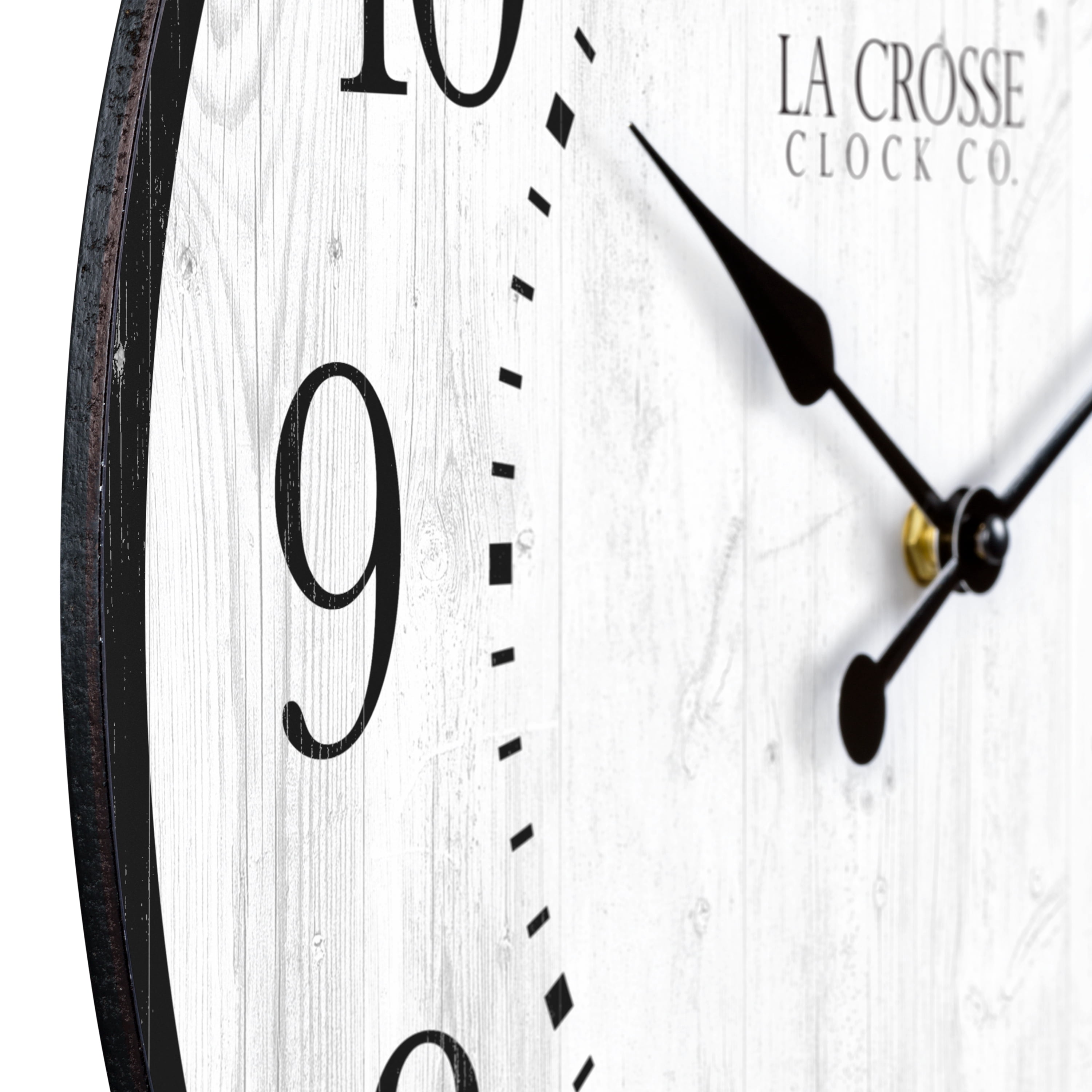 La Crosse Clock 15.75 inch Layton Quartz Analog Wall Clock, 404-3041B