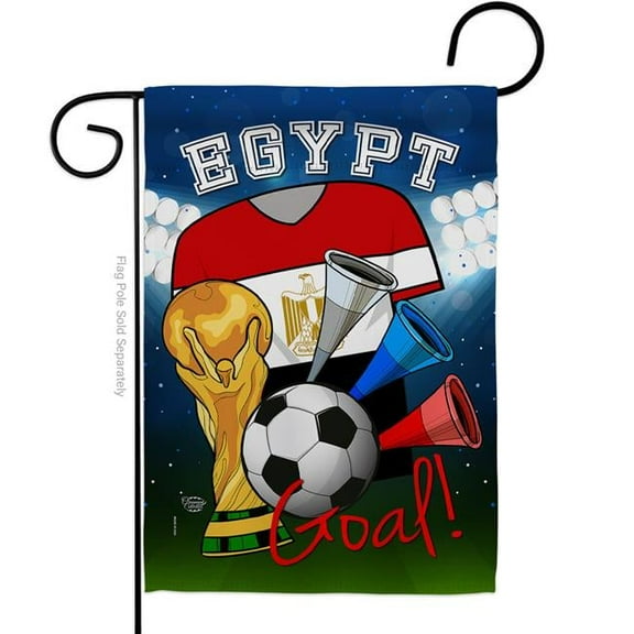 Ornament Collection G192094-BO World Cup Egypt Soccer Sports 13 x 18.5 in. Double-Sided Decorative Vertical Garden Flags for House Decoration Banner Yard Gift