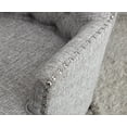 thumbnail image 2 of Button Tufted Accent Chair with Nailhead, Gray White Color, 2 of 4