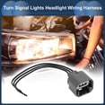 thumbnail image 3 of Conjunto de arnés de cableado de faros Unique Bargains No.68064998AA/645943 para DODGE CALIBER 09-11 Luz de señal de giro delantera Cable de arnés 3 terminales 15cm 1 conjunto, 3 of 7