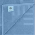 thumbnail image 5 of White Classic Hotel Collection Absorbent Cotton Bath Mats, Spa Reversible Floor Towels, not a Bathroom Rug, Light Blue, 22 x 34, 2 Pack, 5 of 8