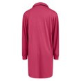 thumbnail image 4 of Up to 65% Off Women's Loose Dresses Women's Long Sleeved Lapel V-neck Sportswear Loose Solid Color Dress Hot Pink, L, 4 of 6