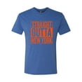 thumbnail image 2 of Straight Outta New York NYM Fan | Fantasy Baseball Fans | Mens Sports Premium Tri Blend T-Shirt, Vintage Royal, Small, 2 of 4