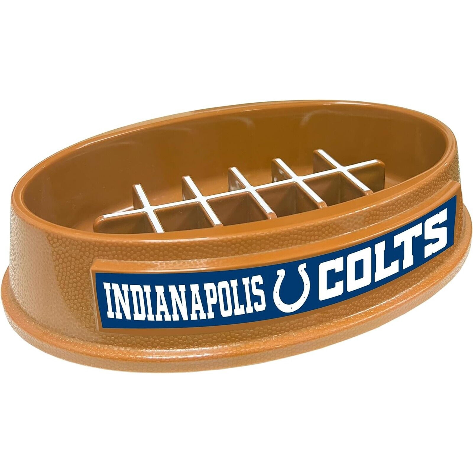 Pets First NFL Indianapolis Colts Super-Bowl Slow Feeder Bowl for Dogs and Cats, Football Design for Healthy Digestion, Non-Slip, for Large & Small Pet