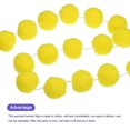 thumbnail image 3 of Uxcell 3Pcs Felt Ball Garland Yellow Pom Pom Garland Handing Balls 7.55 Feet Long 20 Balls for Christmas, 3 of 6