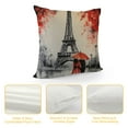 thumbnail image 4 of ARISTURING  Pink and Red Paris Tower Throw Pillow Covers Black White Eiffel Tower Pillow Case Decorative Cushion Covers for Sofa Bedroom Living Room, 4 of 5