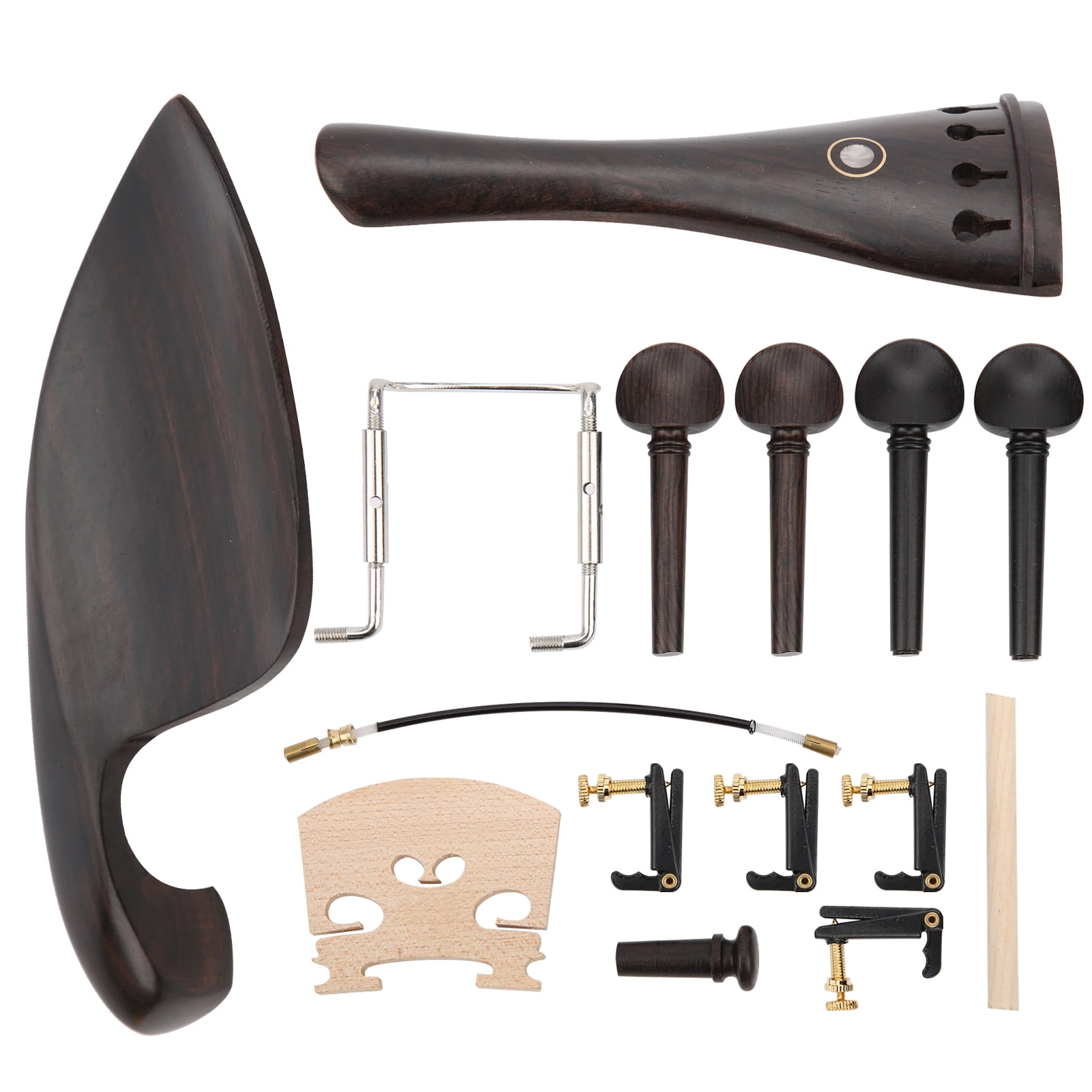 Fyydes 4/4 Violin Parts Tailpiece Kit Ebony Tuning Pegs Musical Accessories Walmart Canada