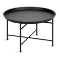 thumbnail image 1 of Kate and Laurel Mahdavi Table Basse Moderne, 26 x 26 x 16, Noir, Table Basse Unique au Design Sophistiqué, 1 of 8