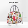 thumbnail image 2 of Disketp Christmas Gingerbread Cookies Bolsa Térmica para Almuerzo, Lonchera con Abertura Amplia y Gran Capacidad, Organizador Reutilizable para Mujeres, Hombres y Adultos, 2 of 6