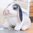 thumbnail image 1 of Conejo de peluche de orejas largas, juguete realista de conejo de Pascua, regalo para decoración del hogar, regalo para niñas y niños., 1 of 6