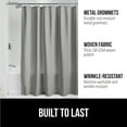 thumbnail image 3 of GORILLA GRIP Waffle Shower Curtain, Thick Weighted Fabric, Wrinkle and Rust Resistant, Classic Hotel Quality Design, Machine Wash, 72x78, Gray, 3 of 9
