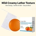 thumbnail image 3 of Persimmon Soap Bar for Body Odor Persimmon and Green Tea Extract, 3 of 5