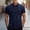 Blue, variant on DPTALR Men's Casual Short Sleeve Button Up Shirt with Dual Chest Pockets,Army Green,Big Men's,Tall Men's L,Young Men's Shirts