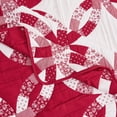 thumbnail image 4 of Greenland Home Fashions Wedding Ring Reversible Red Throw Blanket, 4 of 7