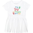 thumbnail image 3 of Inktastic My Gigi and Pawpaw Love Me Girls Baby Dress, 3 of 5