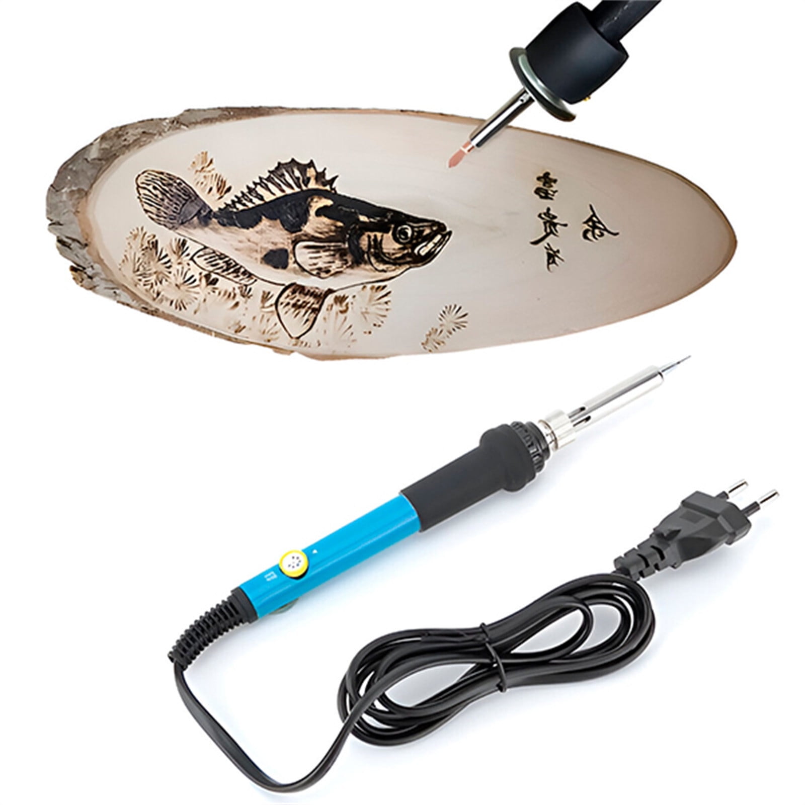 1 Packs Wood Burning Kit with 71 Tips, Adjustable Temperature 200-450°C, Soldering Iron Tool for DIY, Crafts, Leather, Art, Perfect Gift for Beginners & Experts