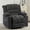 Gray - Chenille, variant on GEPOTYAV 23.6" Wide Recliner Chair Modern Ergonomic Single Sofa Recliners on Clearance 2 Cup Holders & Side Pocket Foam Filling Living Room Lounge