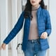 thumbnail image 4 of Chaquetas y abrigos casuales de manga larga sin capucha para mujer, chaqueta acolchada de manga larga con cuello alto y cremallera, abrigo de invierno con bolsillos para mujer, 4 of 6