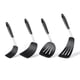 thumbnail image 3 of Toystoory Juego de 4 unidades de espátulas planas ranuradas con mango de colador de silicona para barbacoa, tortitas, carne, afinadores de Utensilios de cocina, 3 of 5