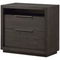 thumbnail image 1 of Modus Table de Chevet Oxford 2 Tiroirs en Basalte Gris, 1 of 4
