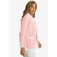 thumbnail image 3 of Jessica London Women's Plus Size Tipped Boxy Cardigan, 3 of 4