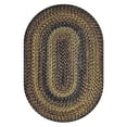 Homespice Black Forest Small Rugs for Entryway 20x30 Braided Rugs Oval