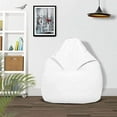 thumbnail image 2 of Ample Decor Leatherette Bean Bag Cover (No Filling), Ideal for Children and Teenagers - White, 2 of 6