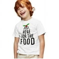 thumbnail image 3 of Just Here for the Christmas Food Unisex Youth T Shirt, 3 of 5