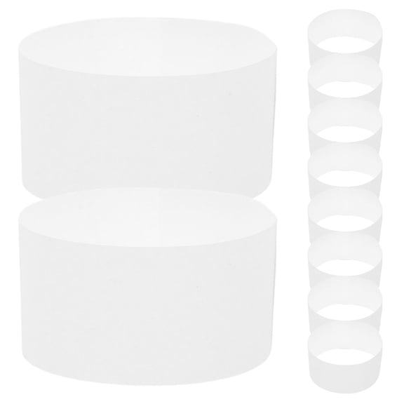 Raindrops 100Pcs Self-Adhesive White Money Wrapping Straps for Bank and Retail Use
