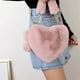 thumbnail image 1 of 1pc Fashion Heart Shaped Crossbody Bag For Women Cute Chain Shoulder Handbag With Zip Closure Soft Faux Coin Purse Lined Synthetic Material, 1 of 6