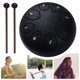 thumbnail image 4 of Tambor Lluvia Instrumento Handpan Lengua Acero 6 Pulgadas 8 Notas Regalo, 4 of 9