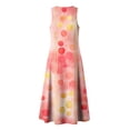 thumbnail image 6 of Smsaxvxz Women's Summer Dresses Fashion Floral Printed V Neck Sleeveless Casual Comfortable Beach Vacation Maxi Sundress A-8 2XL, 6 of 8