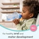 thumbnail image 2 of Vaso entrenador NUK con popote, 300 mL, paquete de 2, 8m+ para niño pequeño, 2 of 8