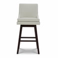 thumbnail image 3 of Spruce & Spring Liam 30 in. Faux Leather Upholstered Swivel Bar Stool Set of 2, 3 of 8