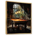 thumbnail image 2 of Designart "Billard Shadows In Flow I" Sports Floater Framed Canvas Art Print, 2 of 7